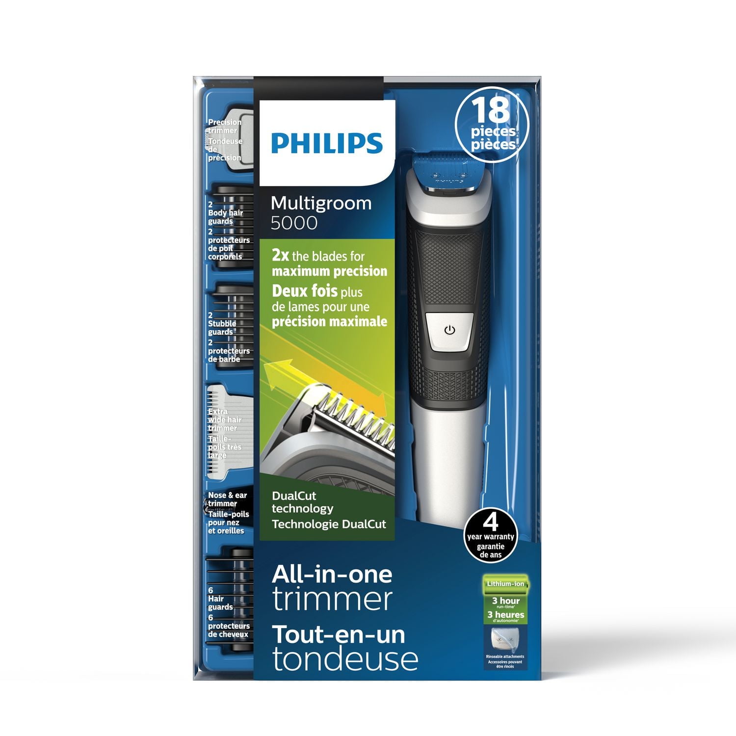 Philips Multigroomer Series 5000 Cordless with 17 Trimming