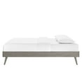 thumbnail image 4 of Platform Bed Frame, Twin Size, Wood, Grey Gray, Modern Contemporary Urban Design, Bedroom Master Guest Suite, 4 of 7