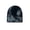 black, variant on Unisex Y2K Aesthetic Beanie, Trendy Streetwear Knitted Skull Cap with Metal Studs and Graphic Print, Warm Windproof Winter Hat for Men and Women, 9" x 8.6", Edgy Core Fashion Essential