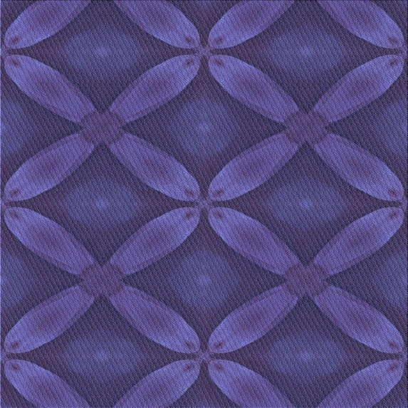 Ahgly Company Indoor Square Patterned Purple Monster Purple Area Rugs, 6' Square