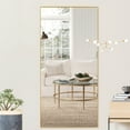 thumbnail image 4 of 71"x24" Rectangular Full Length Floor Mirror with Stand Gold, 4 of 7