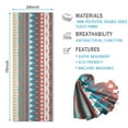 thumbnail image 2 of Bright Tribal Striped Pattern Hot Yoga Mat Towel Non Slip for Hot Yoga - Quick-Drying Yoga Mat Cover with 4 Corner Pockets with Travel Bag - Hot Yoga Towel Non Slip 74"x26", 2 of 6