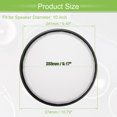 thumbnail image 6 of Unique Bargains 2 Pcs 10" Car Speaker Grills Cover Mesh Round 10 Inch Audio Speaker Subwoofer Iron Black White, 6 of 8