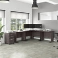 thumbnail image 2 of Studio A 83W Large Corner Desk with Drawers in Storm Gray - Engineered Wood, 2 of 10