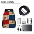 thumbnail image 5 of Grunge Retro Panama Flag Backpack Travel Bag For Men Women Lightweight Back Pack With Laptop Compartmen, 5 of 7