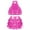 Hot Pink, variant on Yanarno Kids Girls 2 Piece Ballet Dance Outfits Sets Sequins Crop Top with Skirt Jazz Latin Tap Ballroom Dancewear Blue 12