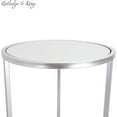thumbnail image 3 of Round End Tables Set, Mirrored Tops, Nesting, 2 PCS, 3 of 4