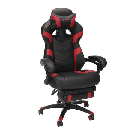 RESPAWN Ergonomic & Lumbar Support Swivel Gaming Chair, Red
