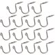 thumbnail image 1 of unbranded 15Ud Conectores De Acero Inoxidable Para Ropa Organizador Ahorra Espacio Plateado, 1 of 6