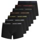 thumbnail image 1 of Jack & Jones Calzoncillos para hombre, paquete de 7 - JACBASIC TRUNKS, algodón elástico Negro M (Medium), 1 of 3