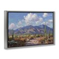 thumbnail image 2 of Stupell Industries Rustic Lodge Desert Mountains at Sunset Glow Gray Floating Frame Canvas Art, 25 x 17, by Gina Kelly, 2 of 8