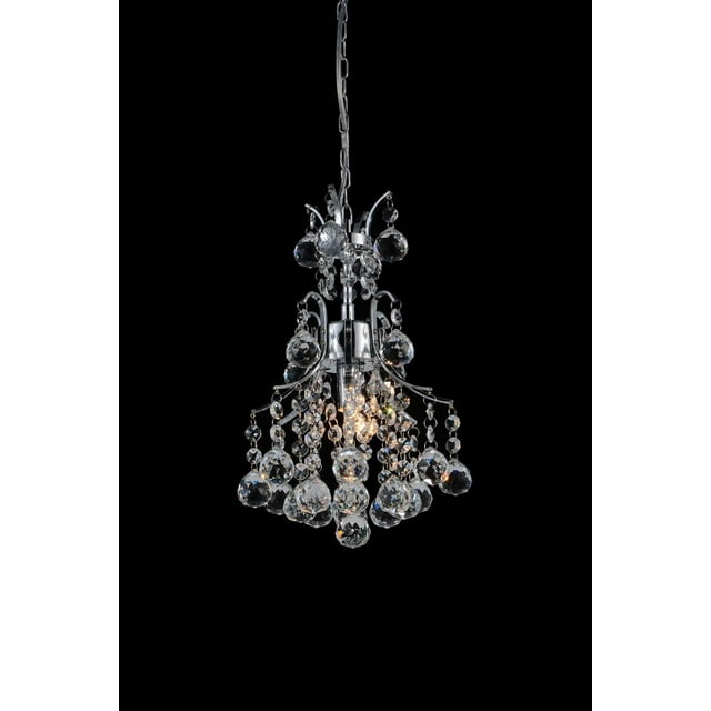 Mini Lustre 1 Lumière avec Finition Chromée