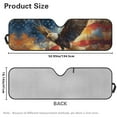 thumbnail image 5 of HUIACONG Windshield Sunshade Beachside Starfish Car Sun Shade Heat Shield Sunshade for Jeep Wrangler Rubicon Sahara TJ JK JKU 2/4 Doors, 5 of 6