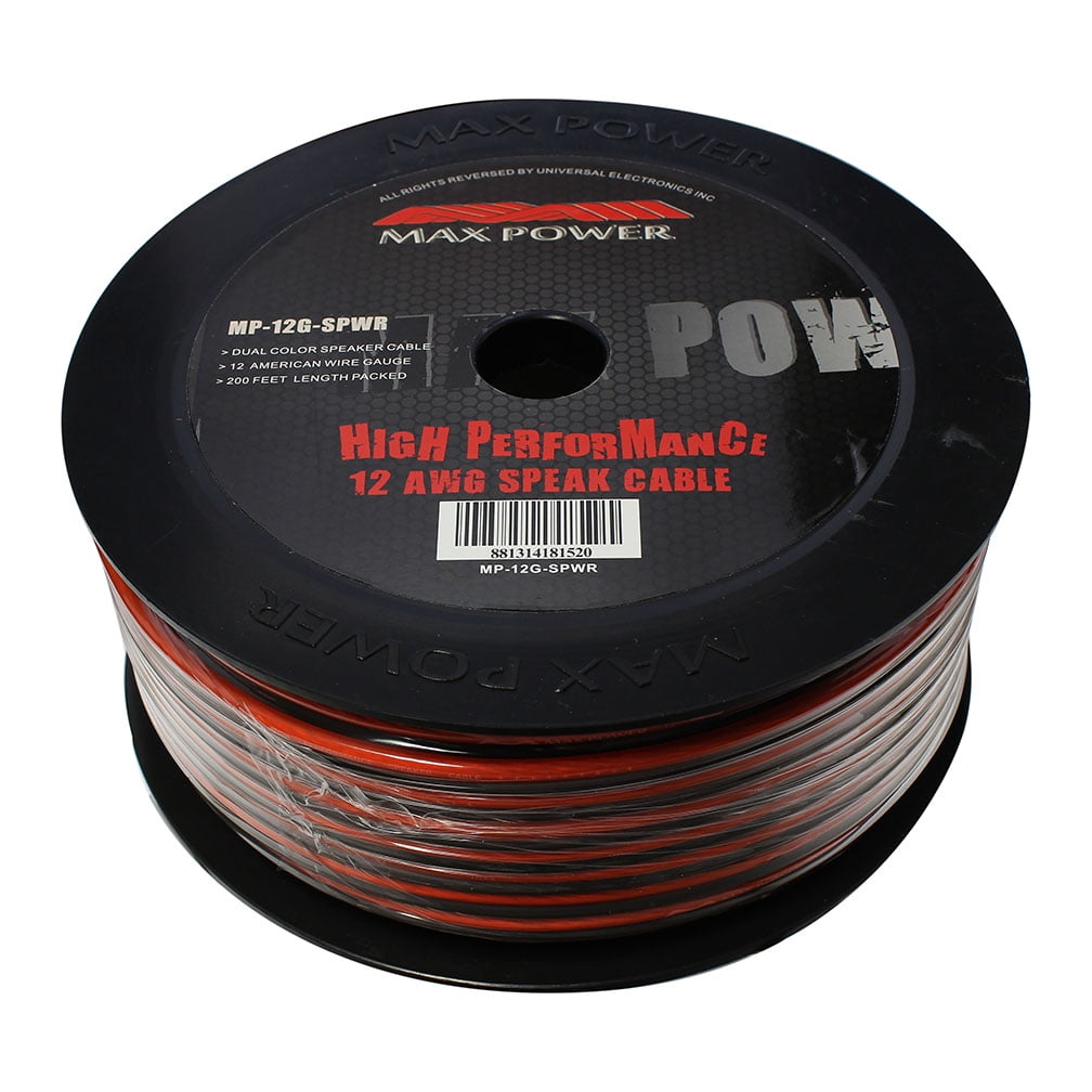 Max Power speaker cable 12ga 200ft