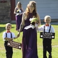 thumbnail image 5 of JennyGems Funny Wedding Signs for Ring Bearer Ladies Don't Worry I'm Still Single Ring Bearer Signs for Wedding Decor, Wedding Decorations Ring Bearer Wedding Sign, Wedding Ceremony Decorations Brown, 5 of 10