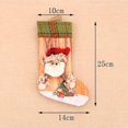 thumbnail image 3 of Calcetín navideño de Papá Noel YONGSHENG bolsa de calcetín de dulces regalo de decoración colgante A, 3 of 5