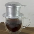 thumbnail image 4 of Vietnamese Coffee Drip Strainer Travel Pot Maker Vcoffee Dripper Portable Filter Aluminum, 4 of 6