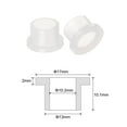 thumbnail image 2 of Uxcell Flanged Sleeve Bearings Plastic Bushings Nylon Bushings, White 10.2x13x10.1mm 4Pcs, 2 of 5