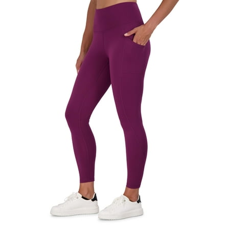 Reebok Women's Everyday Highrise 7/8 Legging with 25" Inseam and Side Pockets