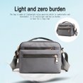 thumbnail image 4 of Bolso de hombro ligero e impermeable, bolso bandolera informal para mujer gris, 4 of 5