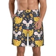 thumbnail image 1 of Balery Mouse Cheese Traje de Baño Estilo Hawaiano para Hombre, Shorts de Secado Rápido con Bolsillos-3X-Large, 1 of 6
