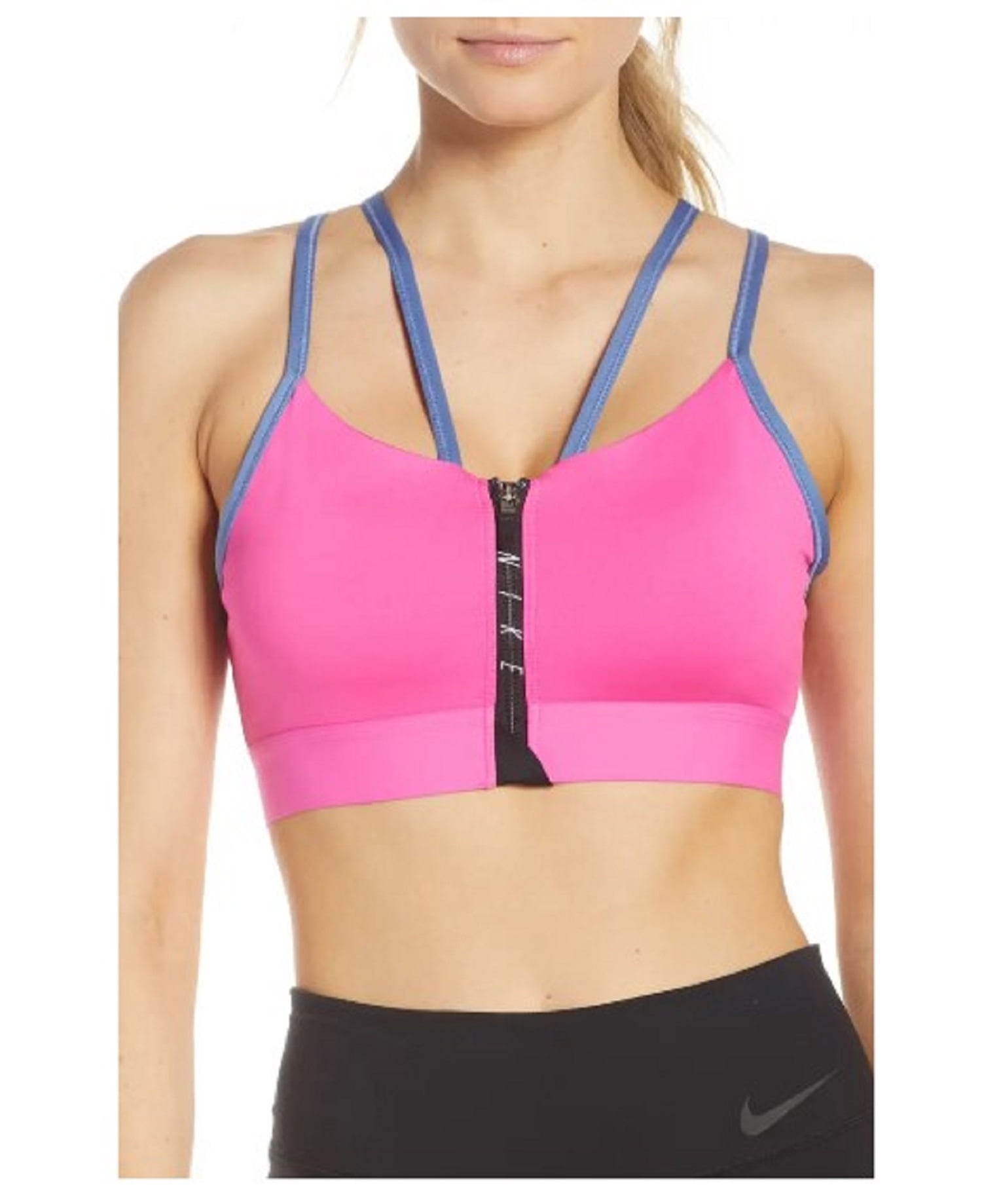 Nike Women's Indy Dri-FIT Strappy Bra, Pink, - Walmart.com