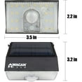 Wagan EL8570 1000 Lumens Outdoor LED Solar Wall Light Waterproof Motion