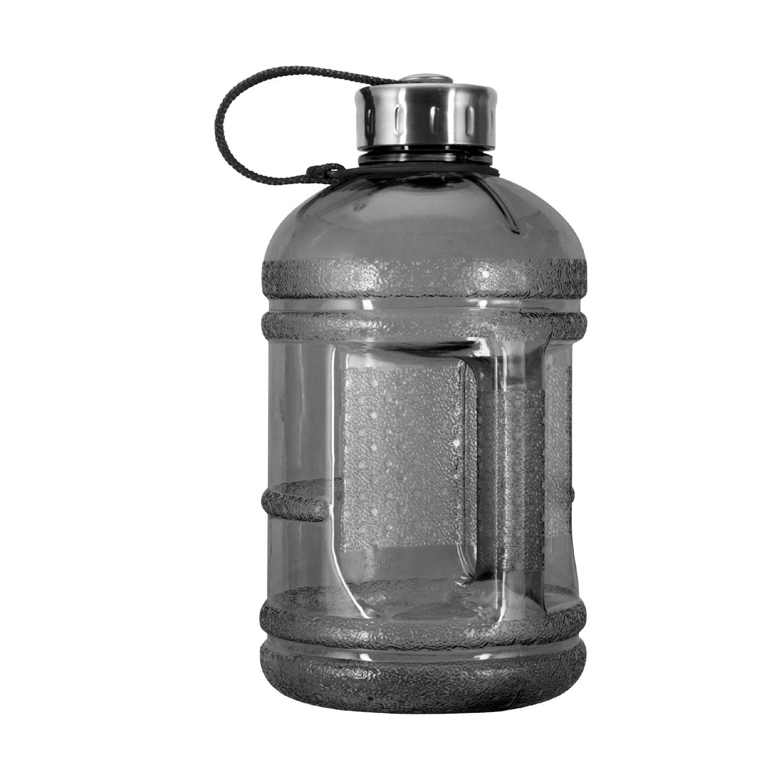 64 oz. BPA FREE Plastic Water Bottle w//48mm Steel Cap Geo Sports Bottles 1//2 Gallon