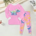 thumbnail image 2 of KPOPLK Boys Clothes Boy Outfits 2-Piece Long Sleeve Sweatshirt Tops and Pants Fall Winter Outfits Set 1-8 Years(3-4 Years,Pink), 2 of 5