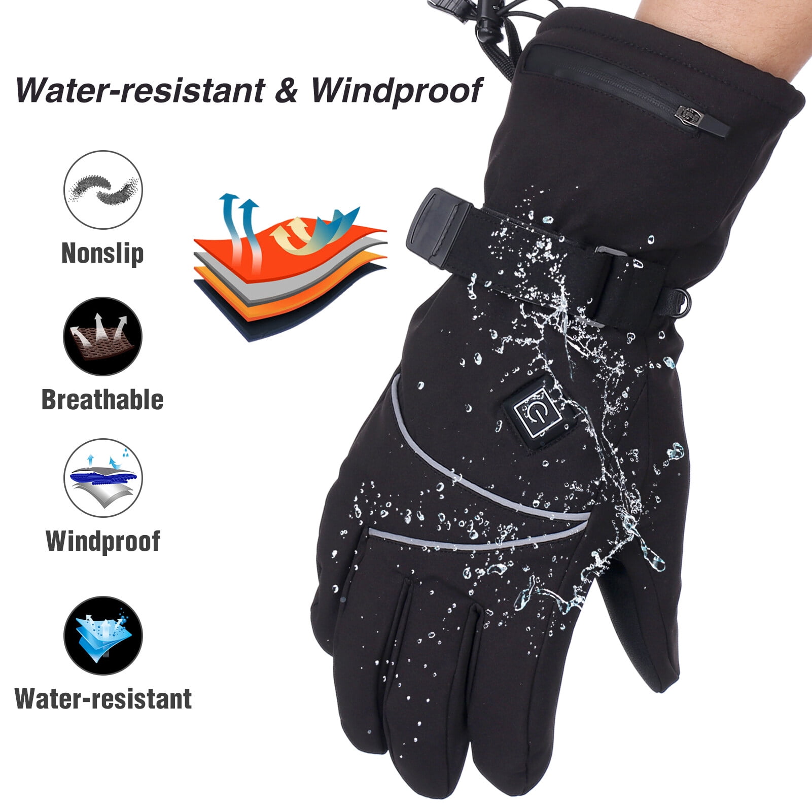 Gants Chauffants Hiver Chauds Gants de Ski a Ecran Tactile pour Hommes Femmes Chauffe Mains Chauffants Electriques pour l Escalade Randonnee Ski Cyclisme Walmart
