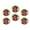 C1136, variant on Glass Refrigerator Magnet 6Pcs Magnetic Fridge Sticker,Decor for Kitchen,Whiteboard,Cabinet,Three Dachshunds In The Bathtub