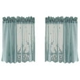 thumbnail image 1 of 1 pcs Petit Produit Fini Frais Tringle Rideau en Dentelle Draperie Maison Cuisine Visière, 1 of 21
