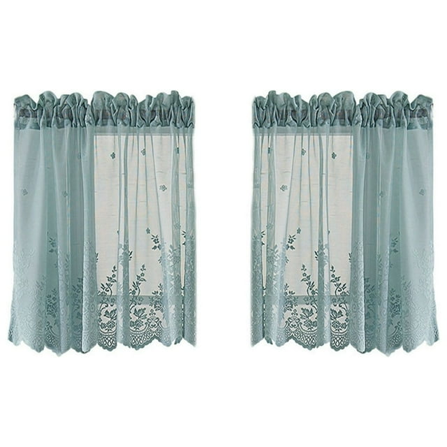 1 pcs Petit Produit Fini Frais Tringle Rideau en Dentelle Draperie Maison Cuisine Visière