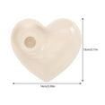 thumbnail image 2 of OUNONA Heart-Shaped Candle Tray and Incense Holder Decorative Candlestick for Home Decor and Office Use, 2 of 8
