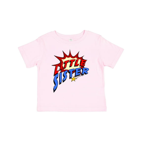 Inktastic Little Sister Superhero Girls Toddler T-Shirt