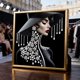 thumbnail image 3 of Elegant Lady DIY Rhinestone Art KitGraceful Female Figure PatternHigh-Quality Canvas Shiny Diamonds FullPartial Drill For Home Wall, 3 of 8