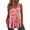 A-Pink2358, variant on Womens Tank Tops V Neck O Ring Strap Floral Print Blouses Flowy Lightweight Sleeveless Tops