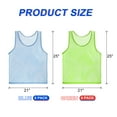 thumbnail image 2 of Uxcell 12 Pack Soccer Pennies, Polyester Soccer Jersey Training Mesh Scrimmage Vests Team Sports Pinnies, Blue, Red Blue, Green, 2 of 7