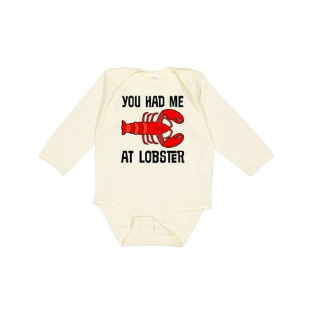 

Inktastic Funny Lobster Lover Kids Seafood Gift Baby Boy or Baby Girl Long Sleeve Bodysuit