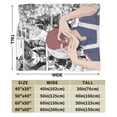 thumbnail image 5 of My Hero Academia Blanket, Anime Throw Blanket For Couch Sofa Bed, Soft Cozy Lightweight Warm Flannel Blanket, Home Decor, Anime Gifts For Boys Girls Kids Teens, 60"X50", 5 of 9