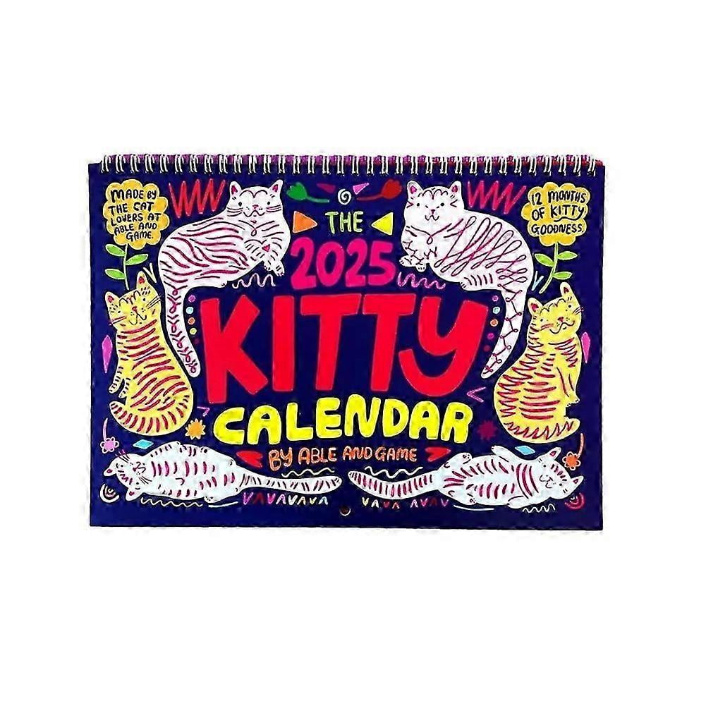 cat-daily-scheduler-2025-planning-daily-scheduling-flipping-calendar