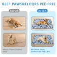 thumbnail image 6 of 2-Pack Floral Design Dog Training Mats, Washable Reusable Housebreaking Pads 24x35 Inch, Non-Slip Puppy Potty Solution for Indoor Areas, 6 of 8