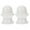 White, variant on Arborister Vintage Chandelier Floor Lamp with 2 Shade Finials & Switch Knob - Black Shade
