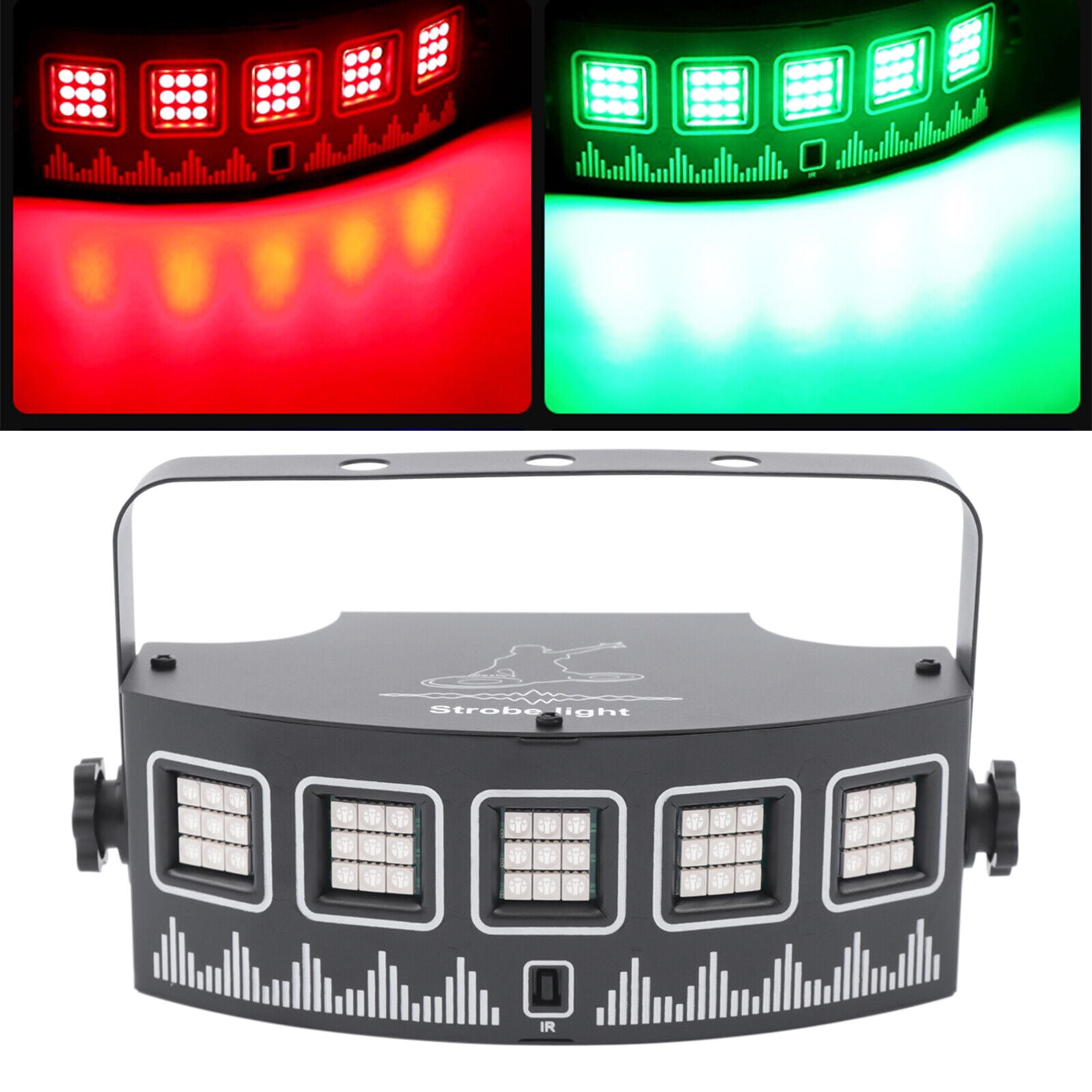Miumaeov Stage Light with 45 Beads Lights LED RGB Disco Show Party Strobe DJ Projector Spotlight