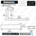 thumbnail image 2 of KOKOSIRI Toilet Paper Holder Gold Tissue Paper Dispenser for Kitchen Bathroom Washroom Toilet Roll Holder Wall Mounted Stainless Steel B2009BG, 2 of 7