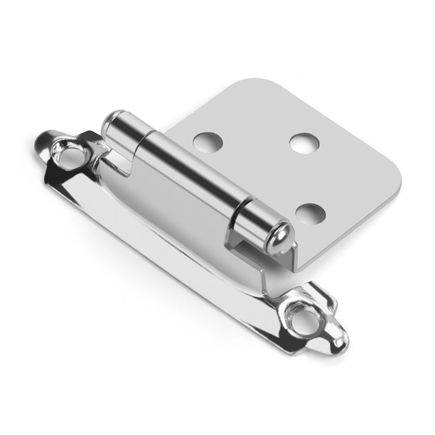 Homdiy 24 Units Brushed Nickel Hinge Self Closing Overlay