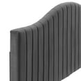 thumbnail image 5 of Modway Brielle Channel Tufted Performance Velvet King/California King Headboard in Charcoal, 5 of 10