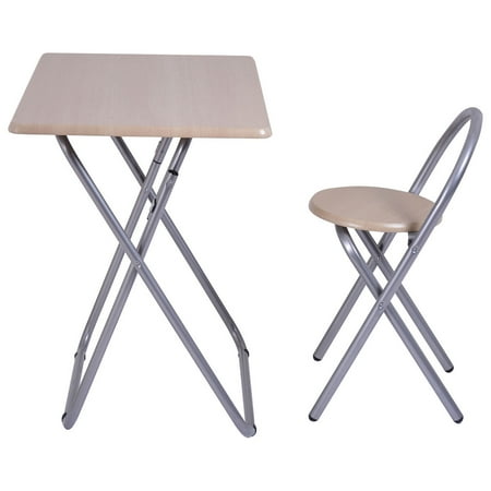 Kids Study Writing Desk Table Chair Set Folding Student Home
