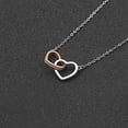 thumbnail image 3 of Interlinking Hearts Pendant Necklace Sterling Silver Women Ginger Lyne Collection, 3 of 4