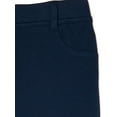 thumbnail image 3 of Wonder Nation Girls School Uniform Stretch Ponte Knit Leggings, Sizes 4-16, 3 of 3